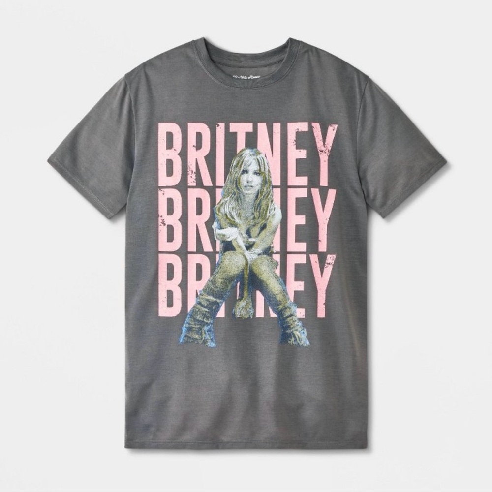 Britney Graphic Kids T-Shirt in Gray